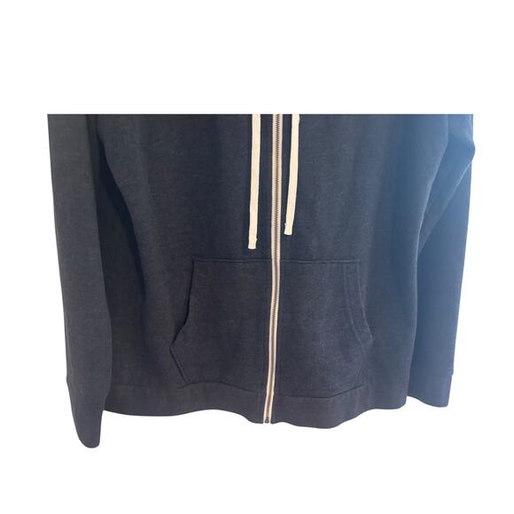 Eddie Bauer Womens Full Zip Hooded Sweatshirt Blue L Outdoors Hiking Essential - Picture 3 of 6